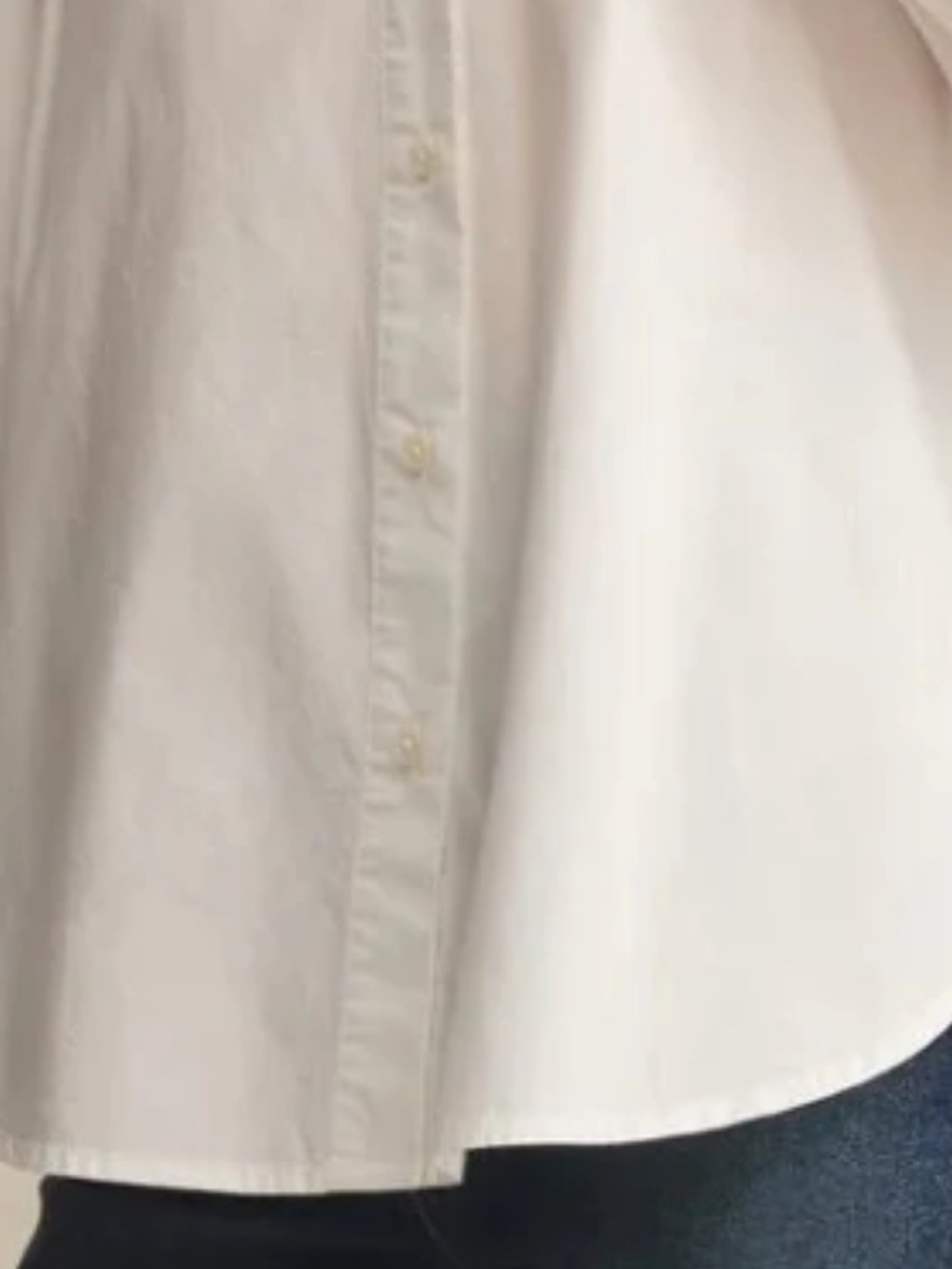 REISS Classic White Button-Down Shirt size 4 (S) boyfriend fit NEVER WORN - Picture 3 of 4